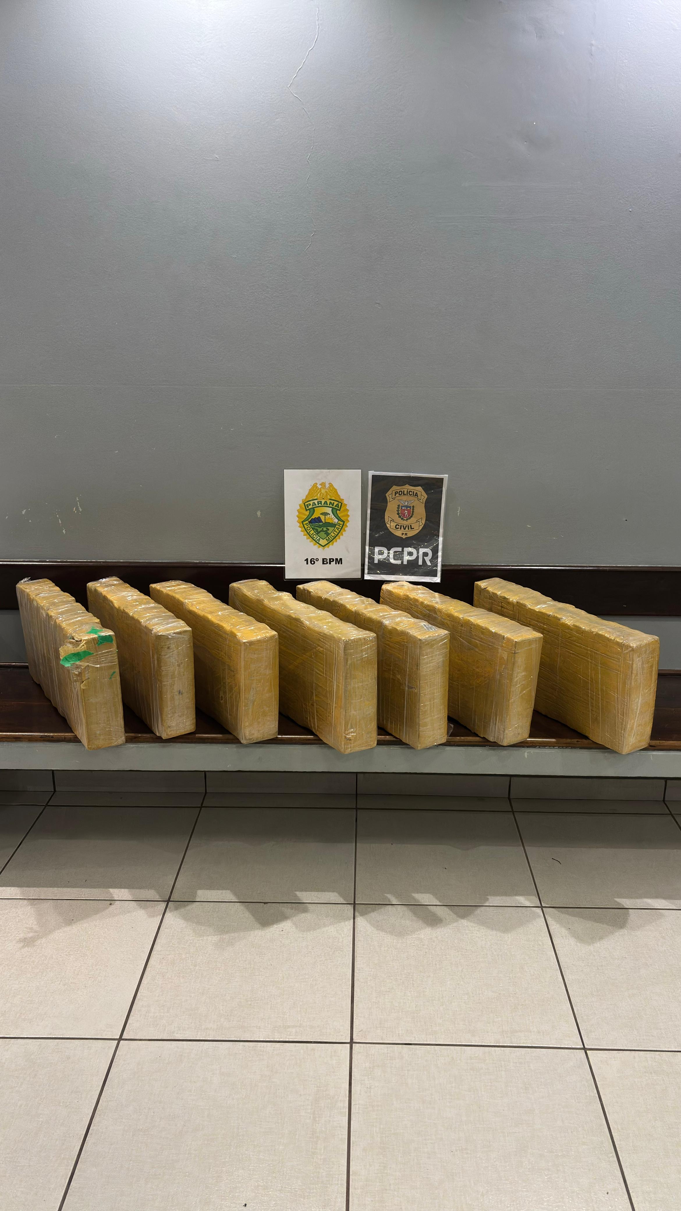 PM apreende 80kg de maconha na PR-466, em Turvo  